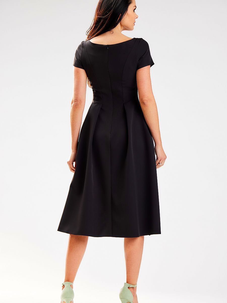 A-line Midi Dress | Black
